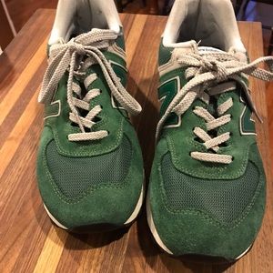 Men New Balance Classic 574 in green